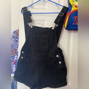 SHEIN EZwear Slant Pocket Denim Overall Jumpsuit